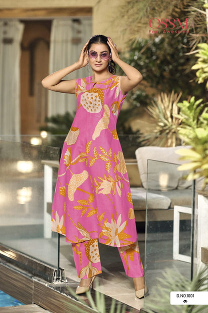 Summer Threads Ossm Premium Cotton Co Ord Set Wholesaler India