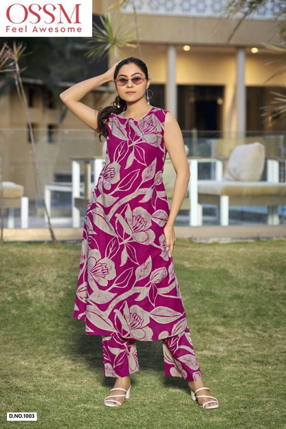 Summer Threads Ossm Premium Cotton Co Ord Set Wholesaler India