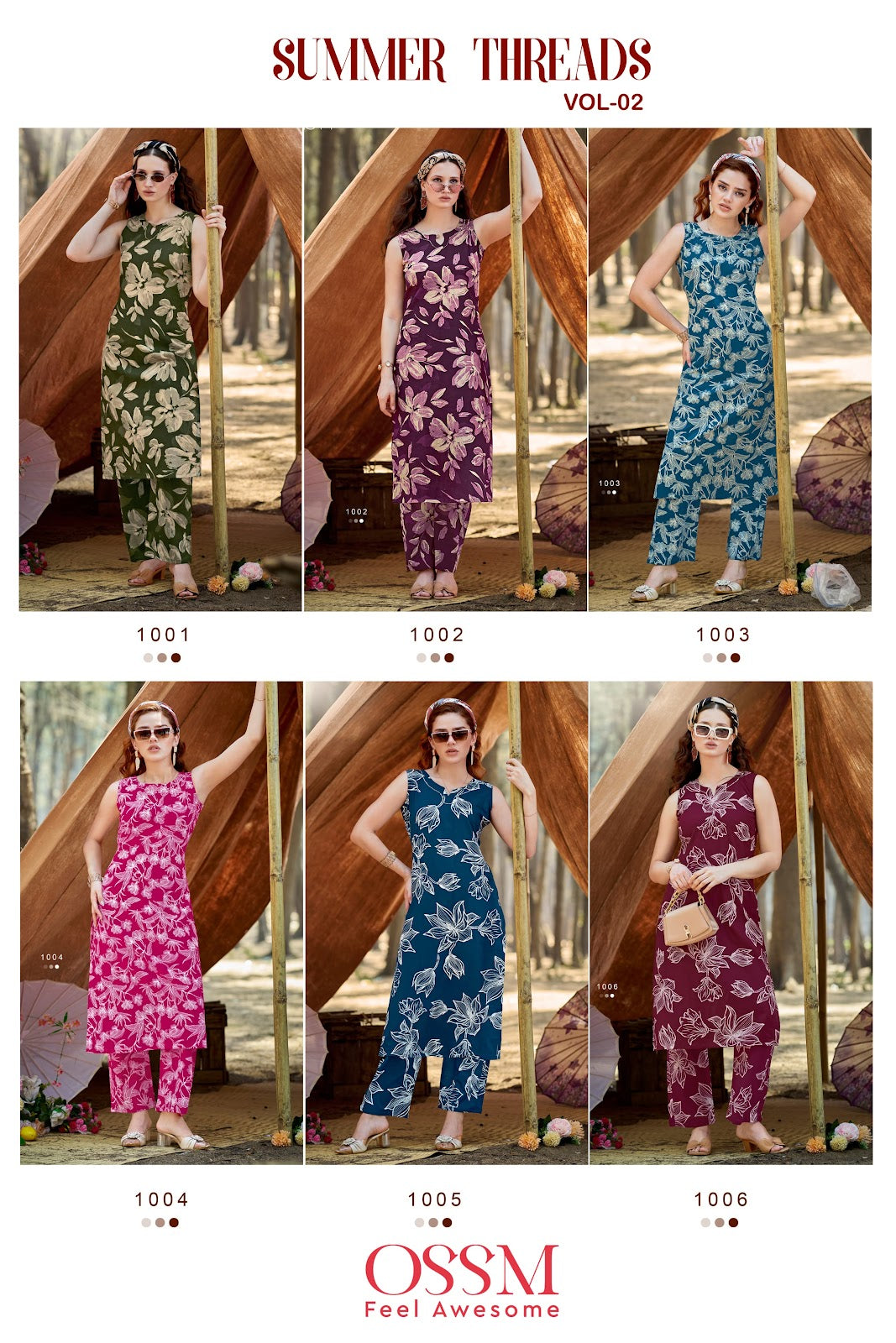 Summer Threads Vol 2 Ossm Cotton Co Ord Set Wholesale Rate