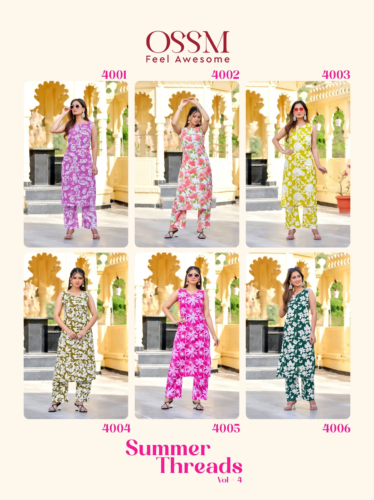 Summer Threads Vol 4 Ossm Cotton Co Ord Set Wholesale Price
