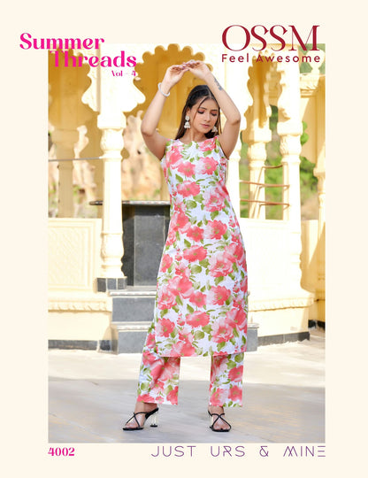 Summer Threads Vol 4 Ossm Cotton Co Ord Set Wholesale Price