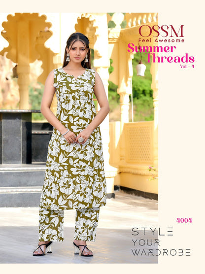 Summer Threads Vol 4 Ossm Cotton Co Ord Set Wholesale Price