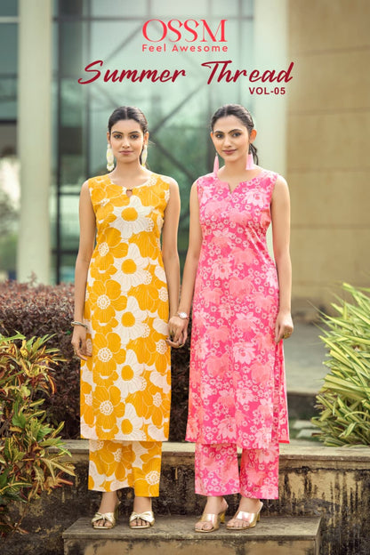 Summer Threads Vol 5 Ossm Cotton Co Ord Set Manufacturer India
