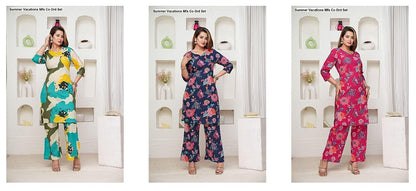 Summer Vacations Mfs Cotton Co Ord Set Wholesaler India