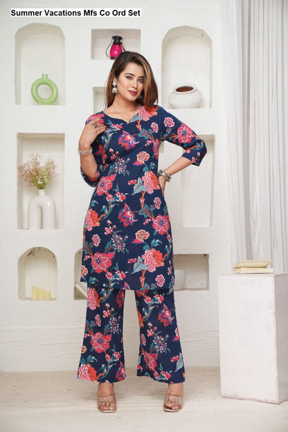 Summer Vacations Mfs Cotton Co Ord Set Wholesaler India