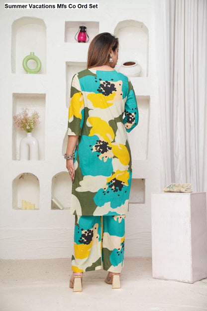 Summer Vacations Mfs Cotton Co Ord Set Wholesaler India