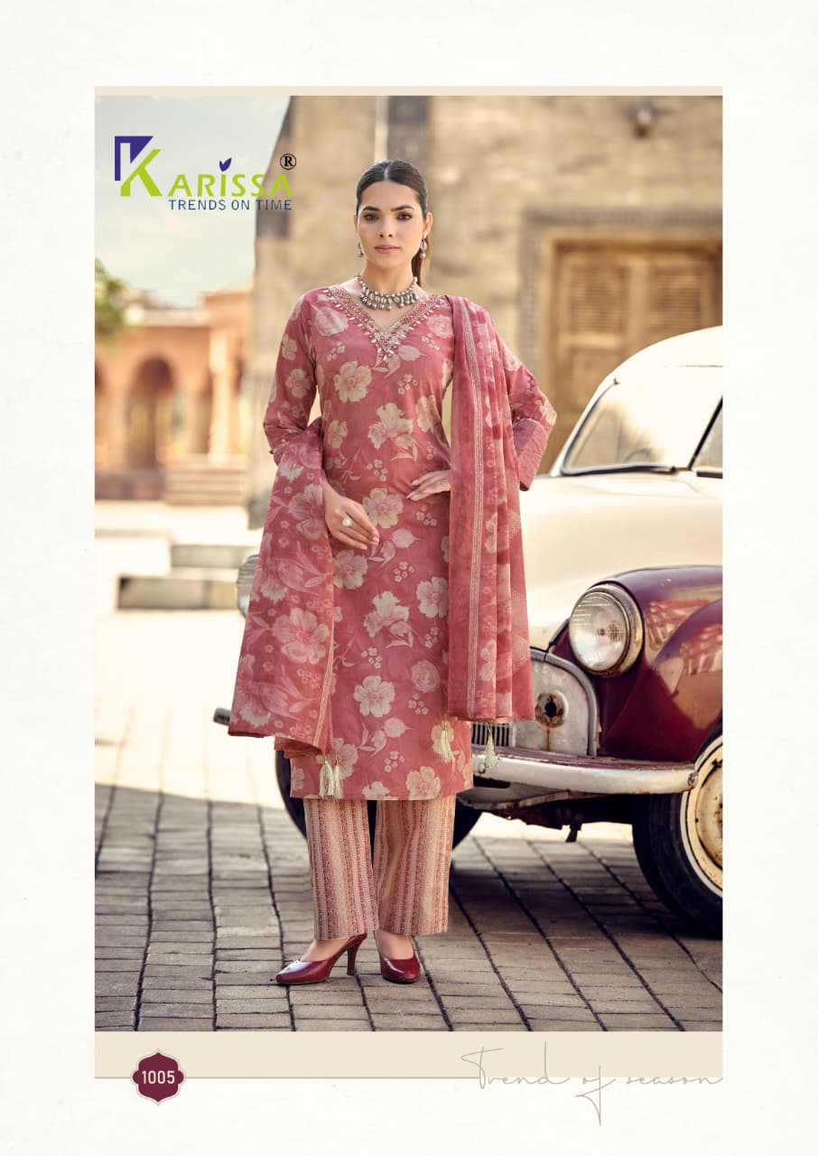 Summer Vibes Karissa Cotton Readymade Pant Style Suits Wholesaler Gujarat