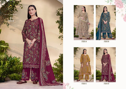 Summer Waves 73355 Rakhi Fashion Cotton Pant Style Suits Wholesale Rate