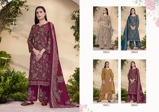 Summer Waves 73355 Rakhi Fashion Cotton Pant Style Suits Wholesale Rate