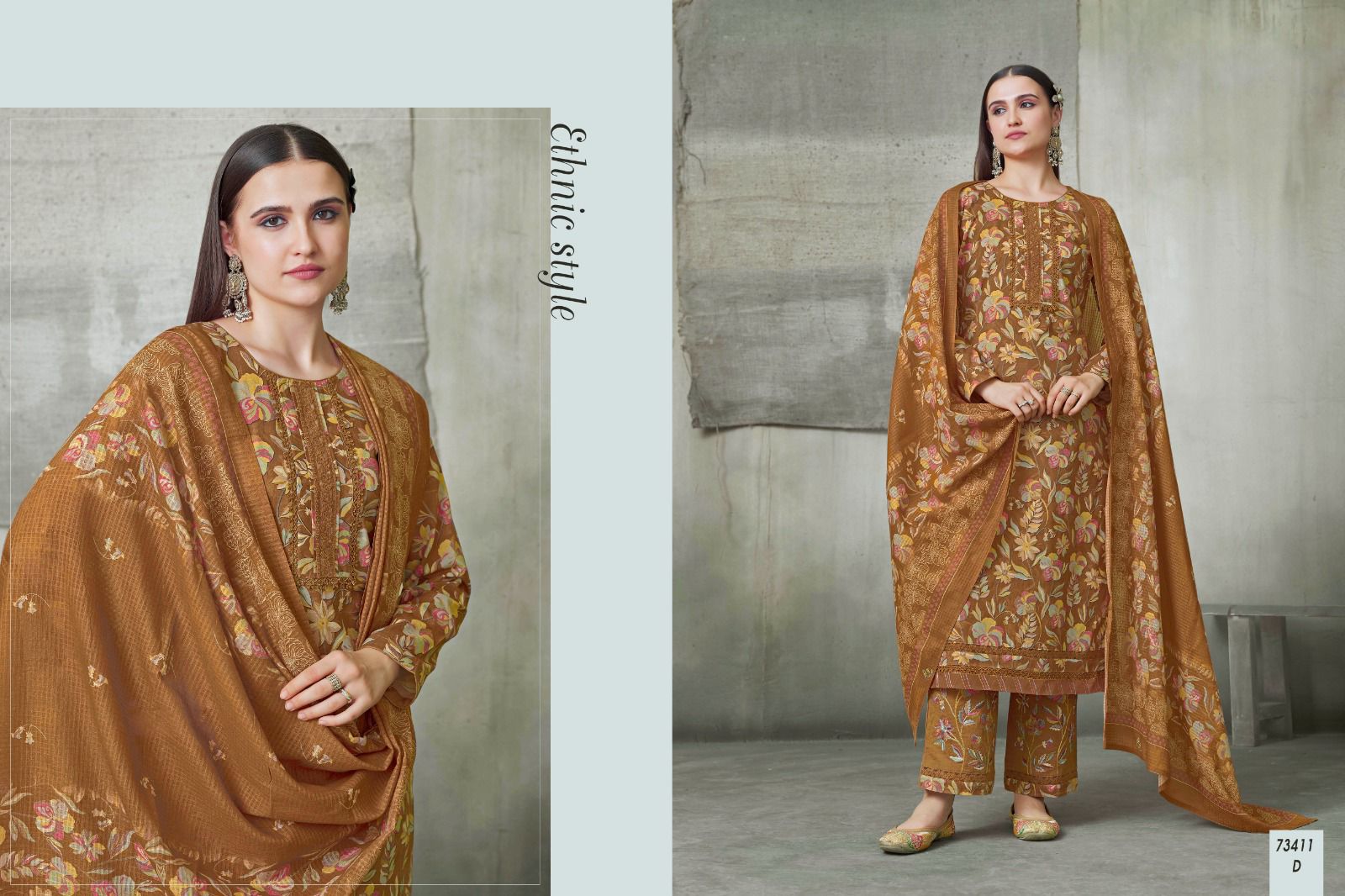 Summer Waves 73411 Rakhi Fashion Soft Cotton Pant Style Suits Supplier Gujarat