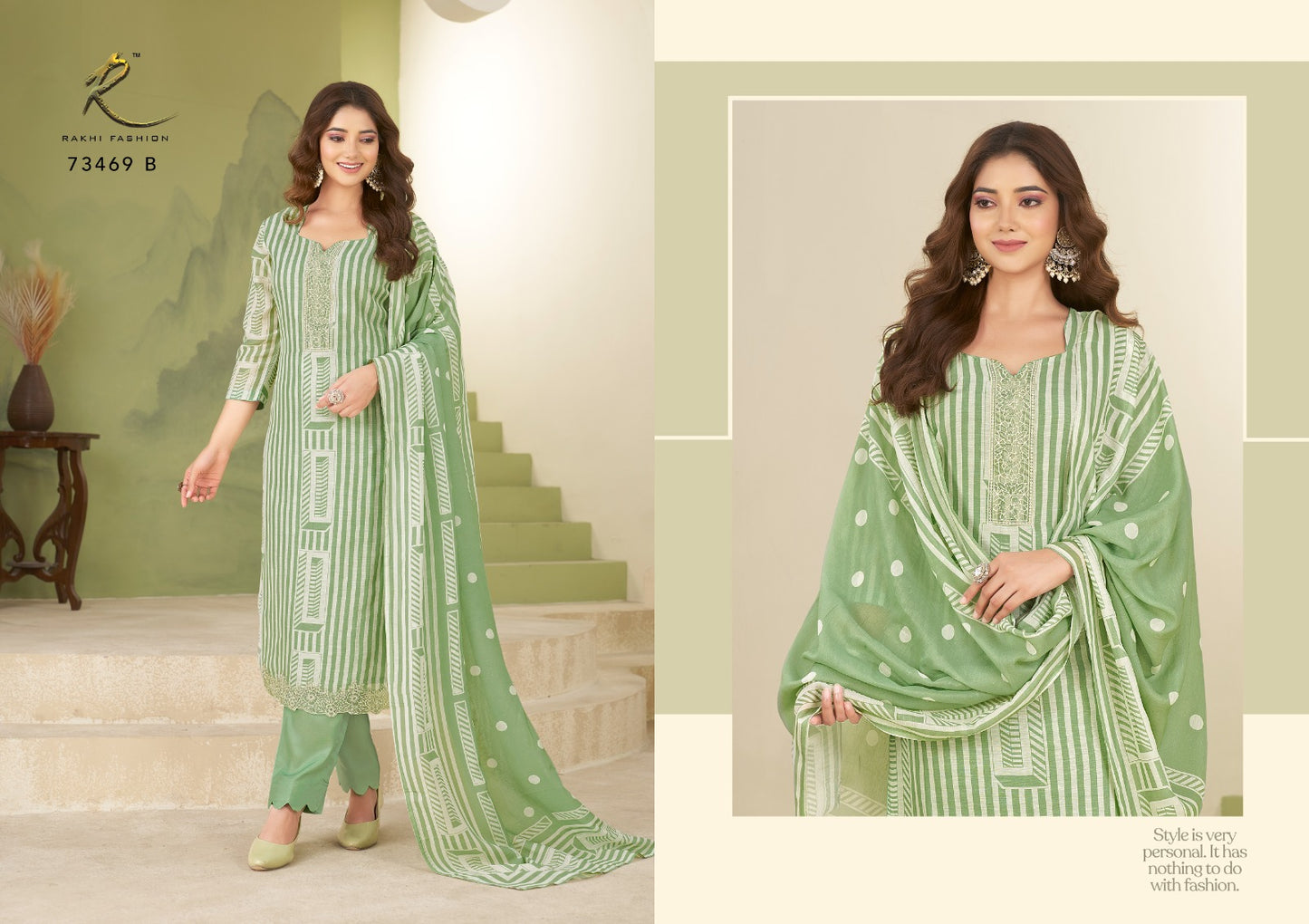 Summer Waves 73469 Rakhi Fashion Lilen Pant Style Suits Wholesale Price