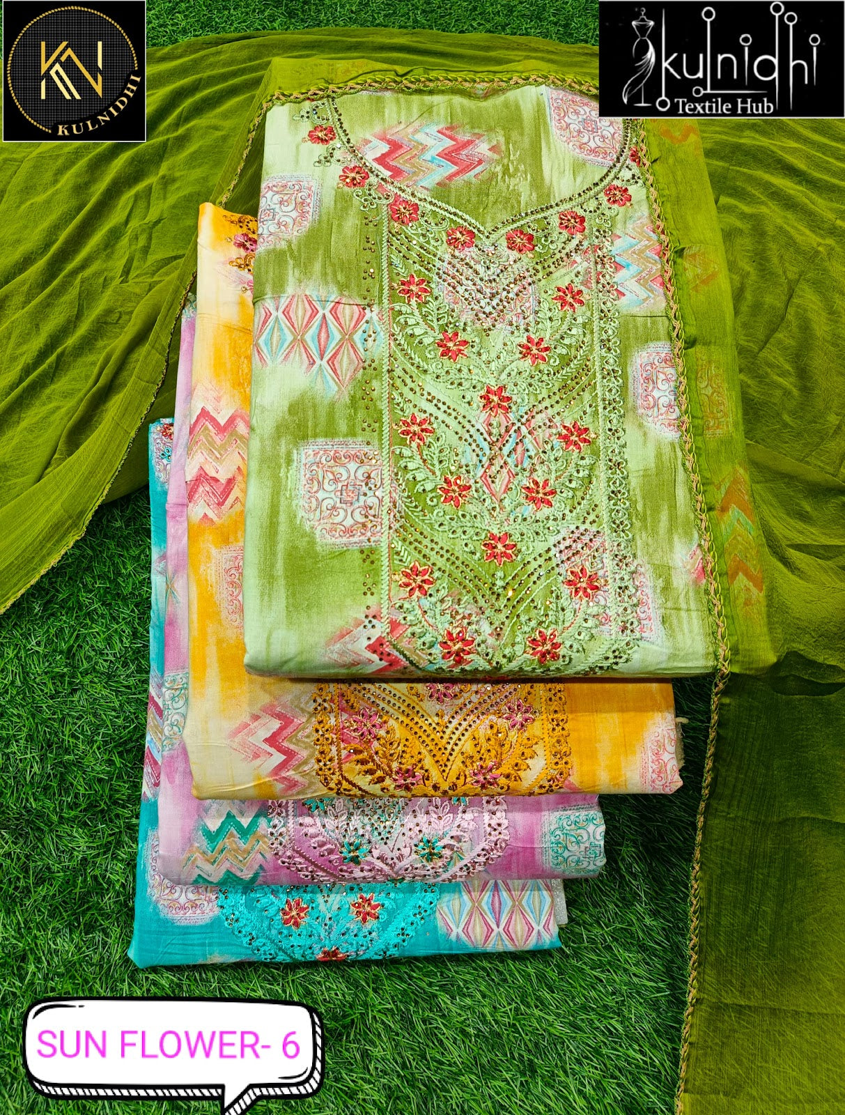 Sun Flower Kulnidhi Cotton Salwar Suits Manufacturer Gujarat