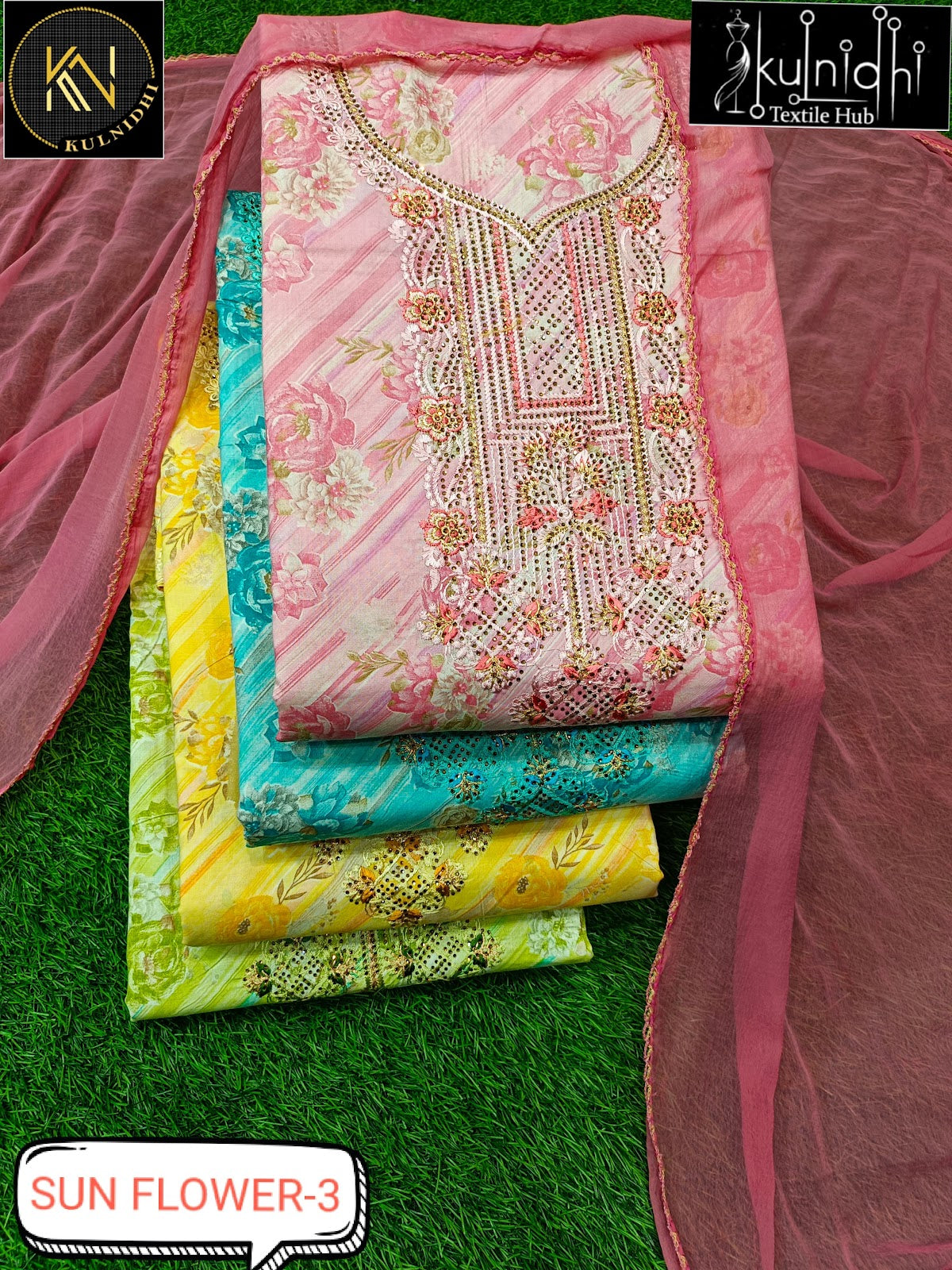 Sun Flower Kulnidhi Cotton Salwar Suits Manufacturer Gujarat