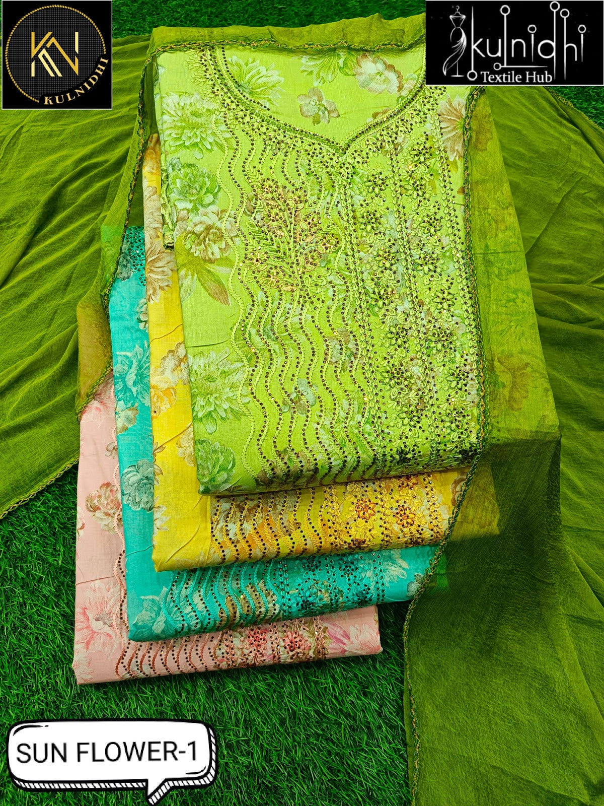 Sun Flower Kulnidhi Cotton Salwar Suits Manufacturer Gujarat