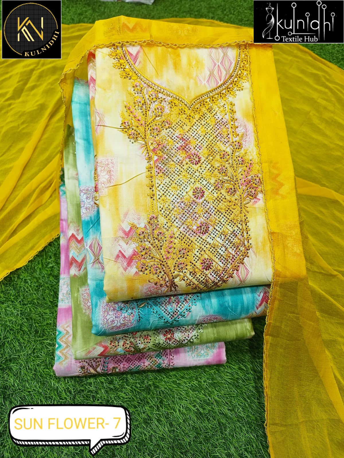 Sun Flower Kulnidhi Cotton Salwar Suits Manufacturer Gujarat