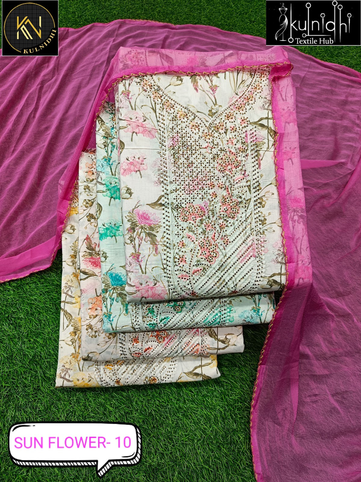 Sun Flower Kulnidhi Cotton Salwar Suits Manufacturer Gujarat