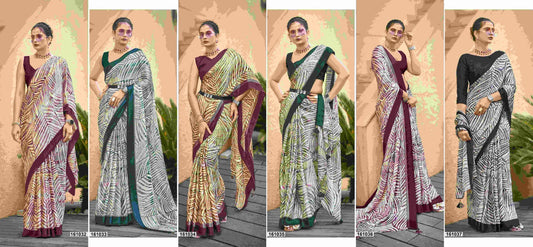 Sunanda Vol 4 Vallabhi Prints Brasso Sarees Exporter Ahmedabad