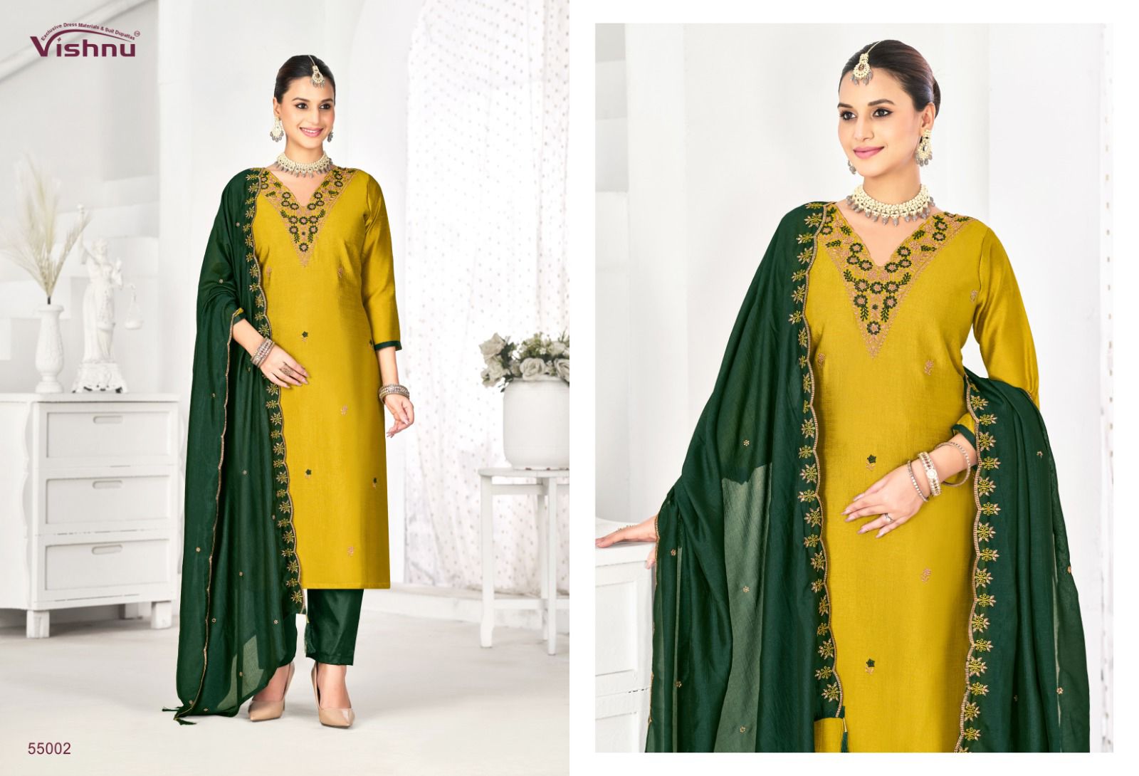 Sunayana Vishnu Impex Vichitra Silk Pant Style Suits Supplier Ahmedabad