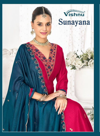 Sunayana Vishnu Impex Vichitra Silk Pant Style Suits Supplier Ahmedabad
