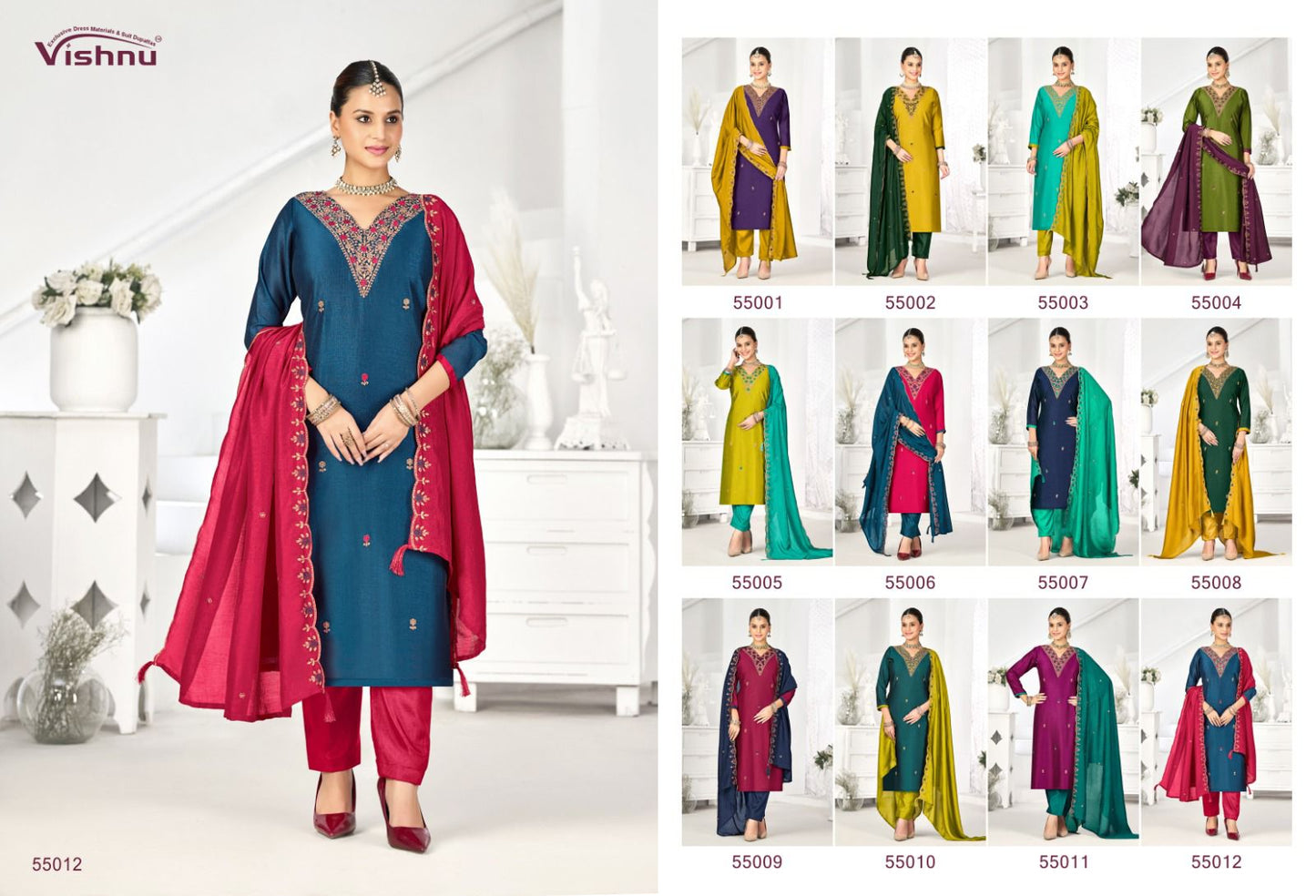 Sunayana Vishnu Impex Vichitra Silk Pant Style Suits Supplier Ahmedabad