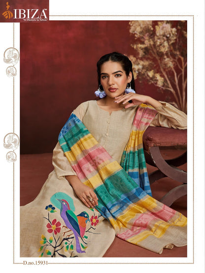 Sundari Ibiza Organic Pant Style Suits Wholesaler Ahmedabad