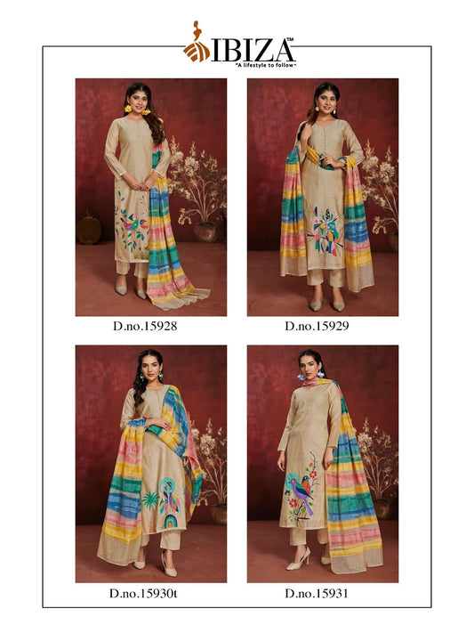 Sundari Ibiza Organic Pant Style Suits Wholesaler Ahmedabad