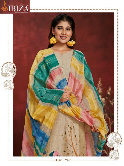 Sundari Ibiza Organic Pant Style Suits Wholesaler Ahmedabad