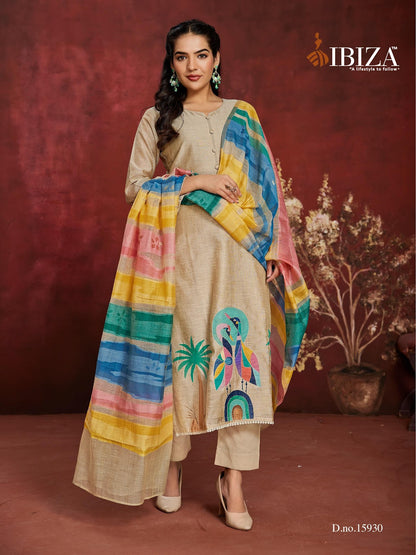 Sundari Ibiza Organic Pant Style Suits Wholesaler Ahmedabad