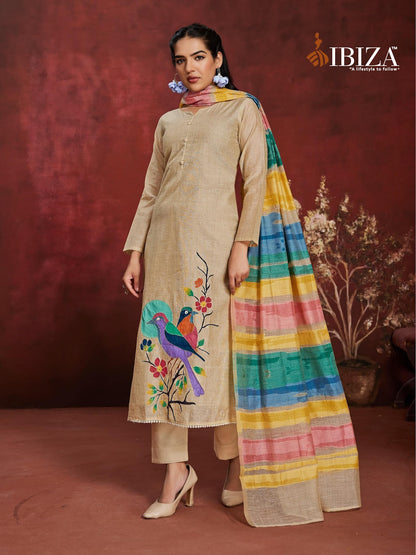 Sundari Ibiza Organic Pant Style Suits Wholesaler Ahmedabad