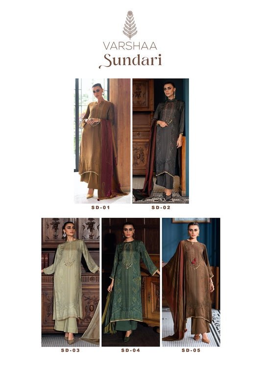 Sundari Varsha Fashions Modal Pant Style Suits Manufacturer