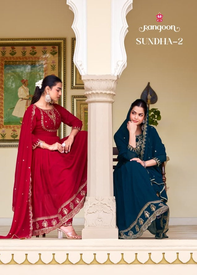 Sundha Vol 2 Rangoon Georgette Readymade Anarkali Suits Manufacturer