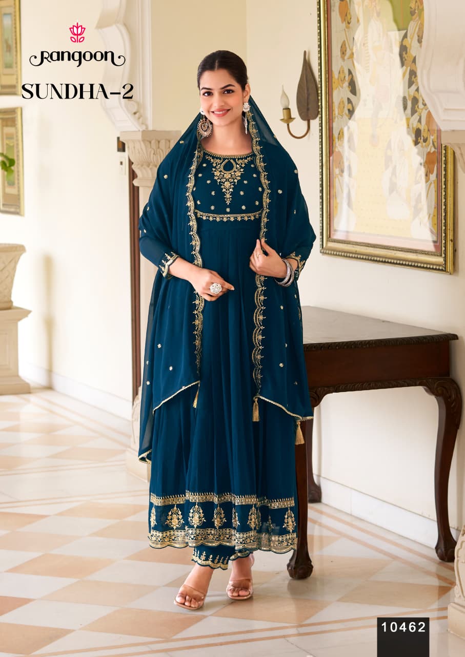 Sundha Vol 2 Rangoon Georgette Readymade Anarkali Suits Manufacturer