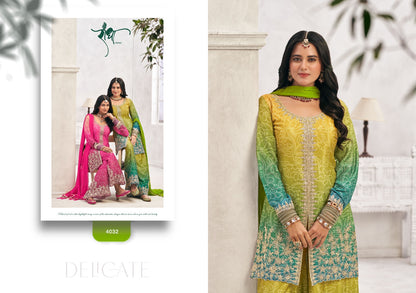 Sundri Radha Trendz Chinon Readymade Plazzo Style Suits Wholesaler India