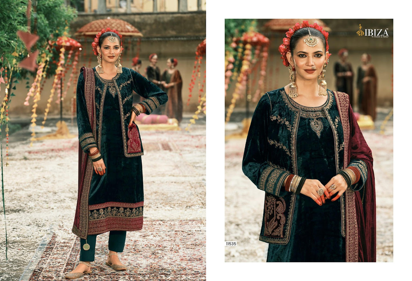 Suneherii Ibiza Viscose Velvet Suits Wholesale