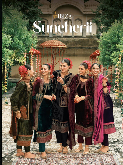 Suneherii Ibiza Viscose Velvet Suits Wholesale