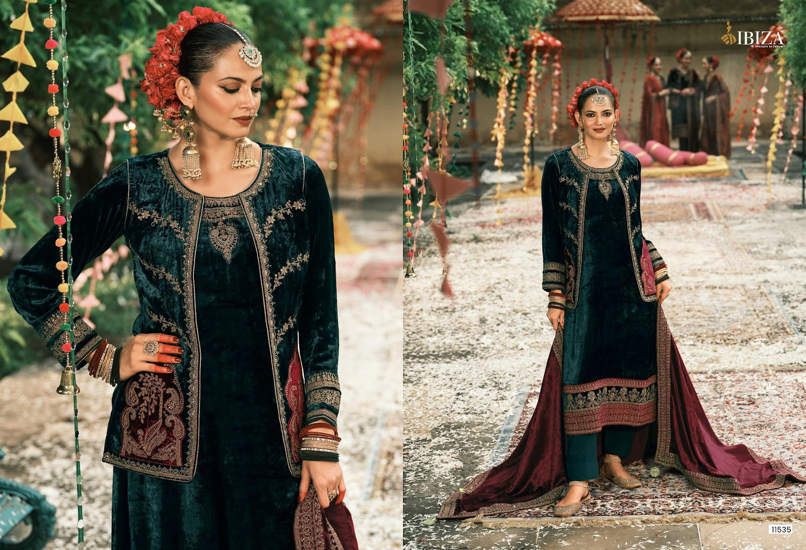 Suneherii Ibiza Viscose Velvet Suits Wholesale