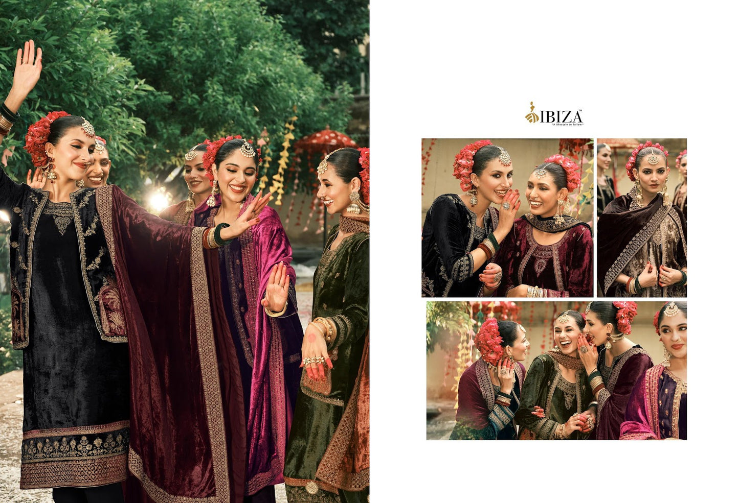 Suneherii Ibiza Viscose Velvet Suits Wholesale