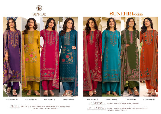 Sunehri Code Sunrise Pashmina Suits Wholesaler India