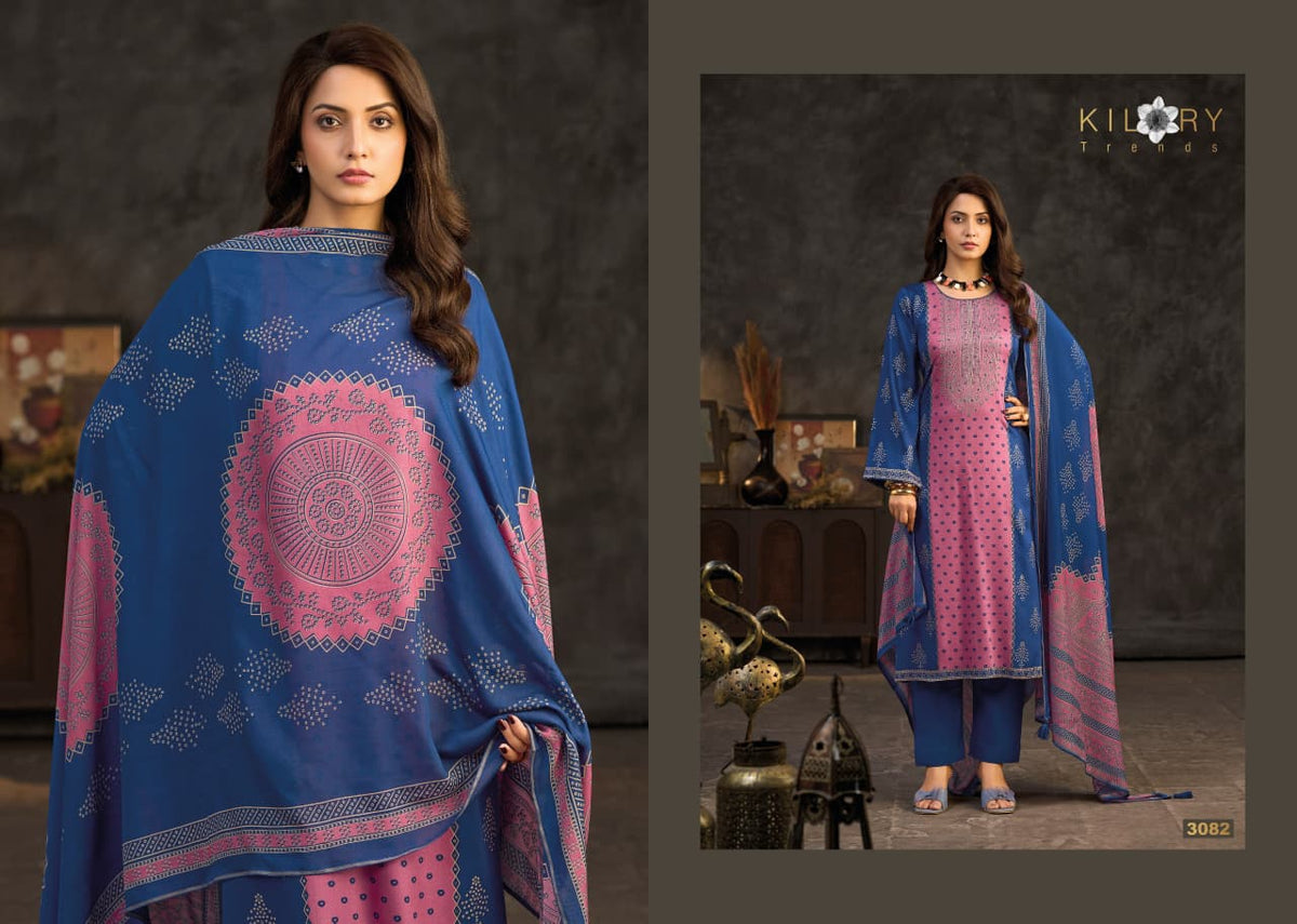 Sunehri Kilory Gaji Silk Pant Style Suits Wholesaler Ahmedabad