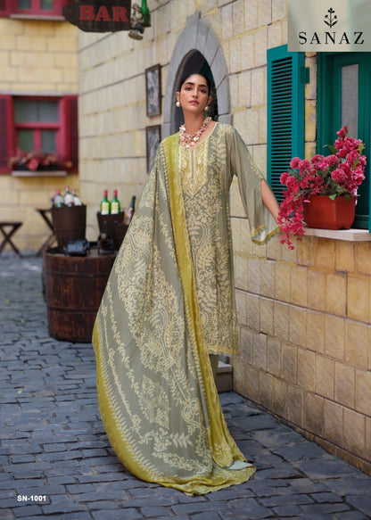 Sunehri Sanaz Viscose Pashmina Suits Manufacturer Ahmedabad