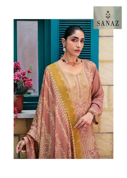 Sunehri Sanaz Viscose Pashmina Suits Manufacturer Ahmedabad