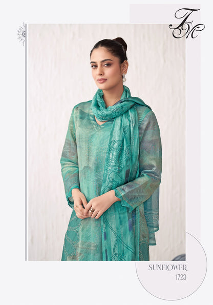 Sunflower Tm Pure Silk Pant Style Suits Supplier Gujarat