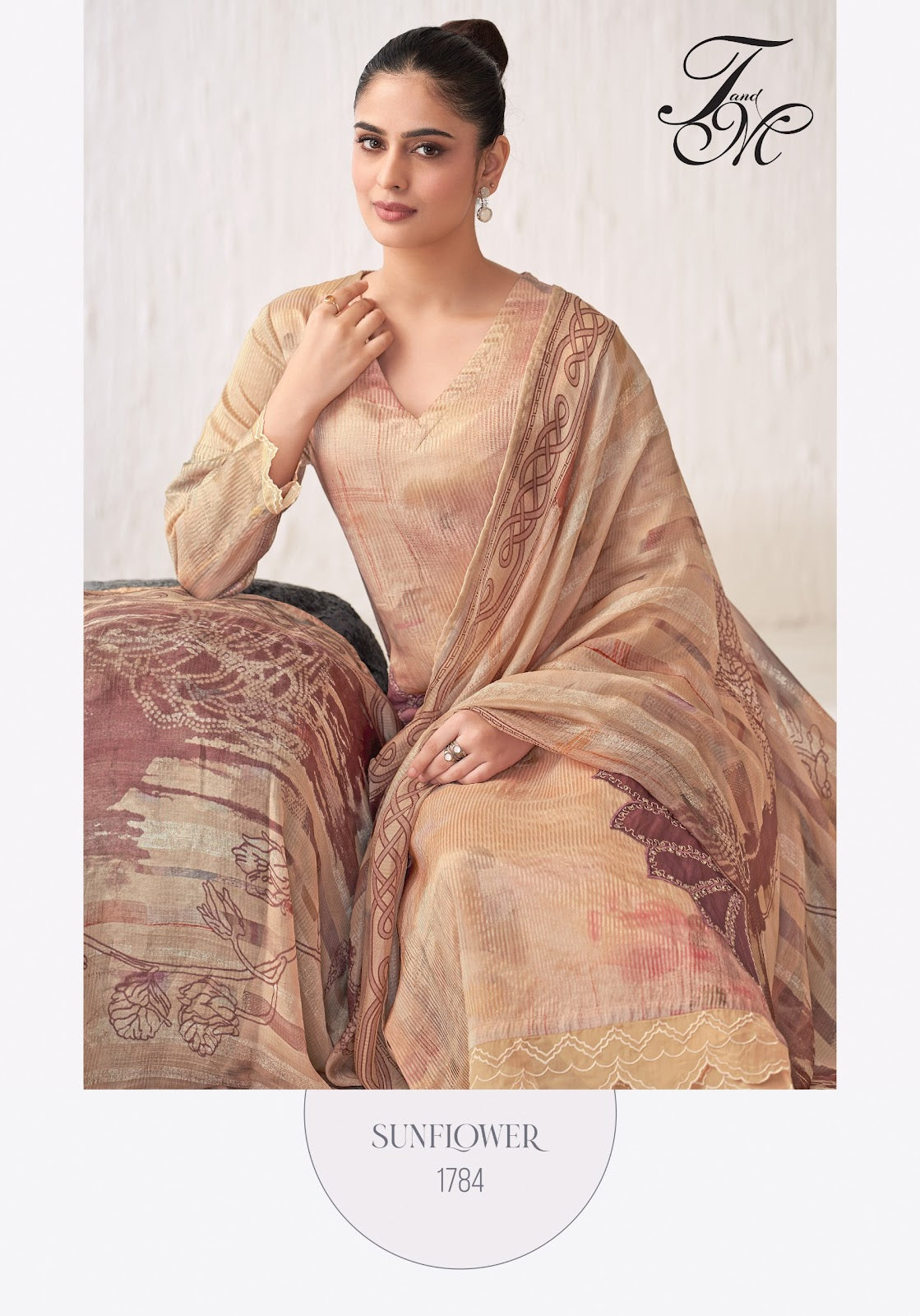 Sunflower Tm Pure Silk Pant Style Suits Supplier Gujarat