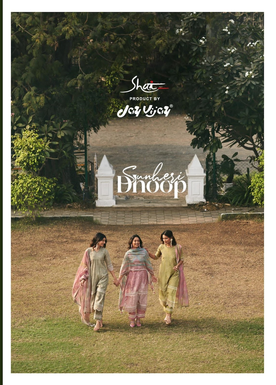 Sunheri Dhoop Jay Vijay Shai Chanderi Pant Style Suits Wholesale Rate