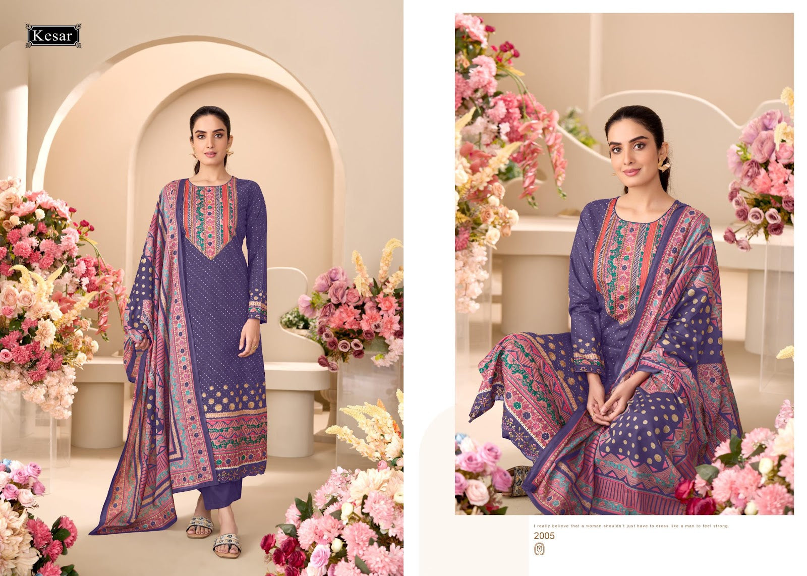 Sunheri Dhoop Kesar Lawn Cotton Karachi Salwar Suits Supplier India