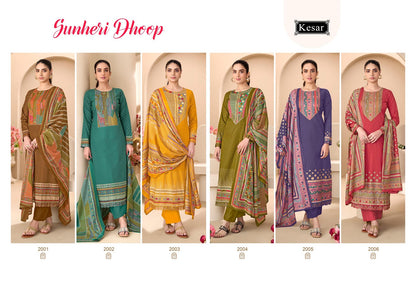 Sunheri Dhoop Kesar Lawn Cotton Karachi Salwar Suits Supplier India