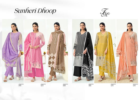 Sunheri Dhoop Tm Mal Chanderi Pant Style Suits Manufacturer Gujarat