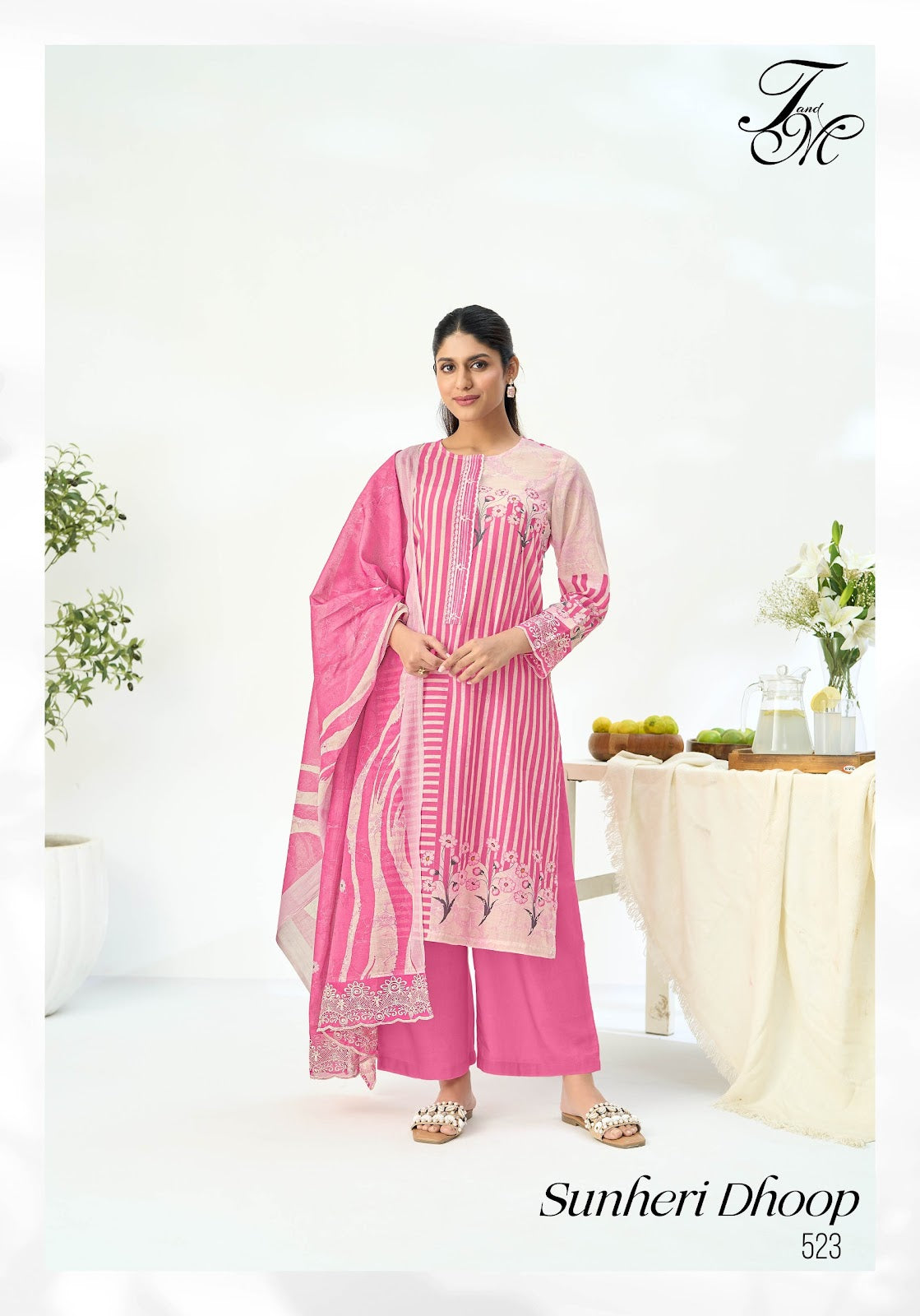 Sunheri Dhoop Tm Mal Chanderi Pant Style Suits Manufacturer Gujarat