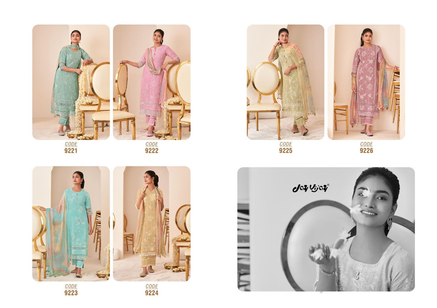 Sunheri Jay Vijay Khadi Pant Style Suits Wholesaler Ahmedabad