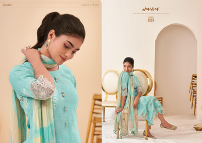 Sunheri Jay Vijay Khadi Pant Style Suits Wholesaler Ahmedabad